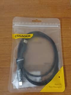 Essager C to C PD Cable 100 W with Digital Display Length : 1m