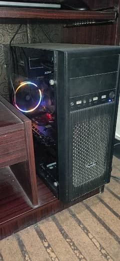 Thunder Officemate Case glass side panel + AA Tiger RGB Ring Fan