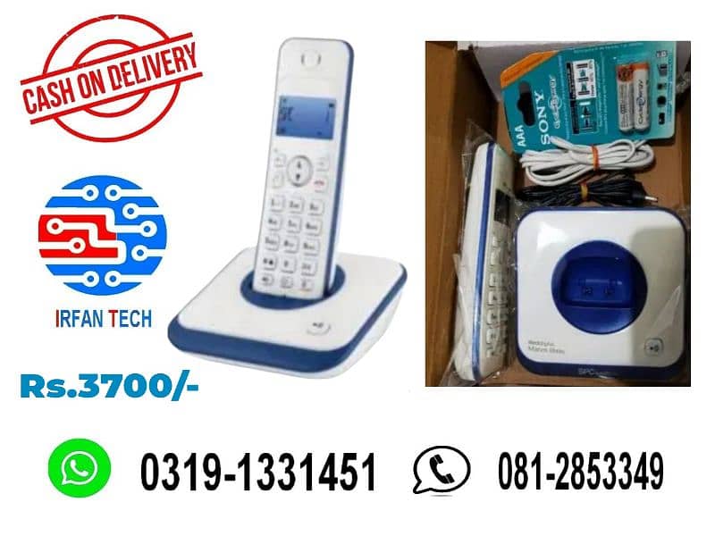 Single PTCL Landline Cordless / Wireless Telephone. 0