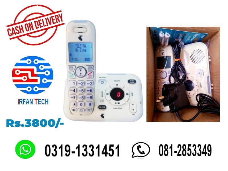 Single PTCL Landline Cordless / Wireless Telephone. 6