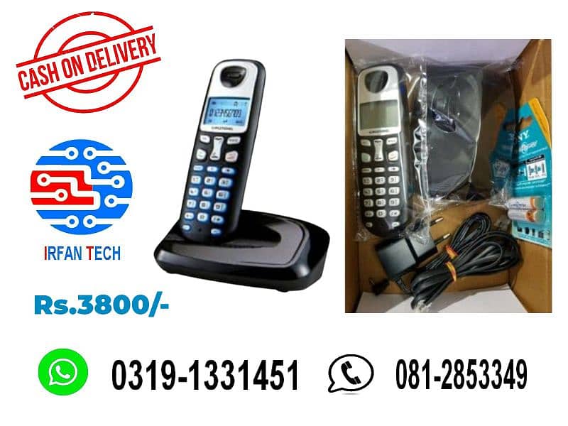 Single PTCL Landline Cordless / Wireless Telephone. 10