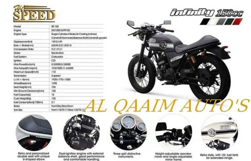 HI SPEED INFINITY 150 CC CAFE RECAR 5