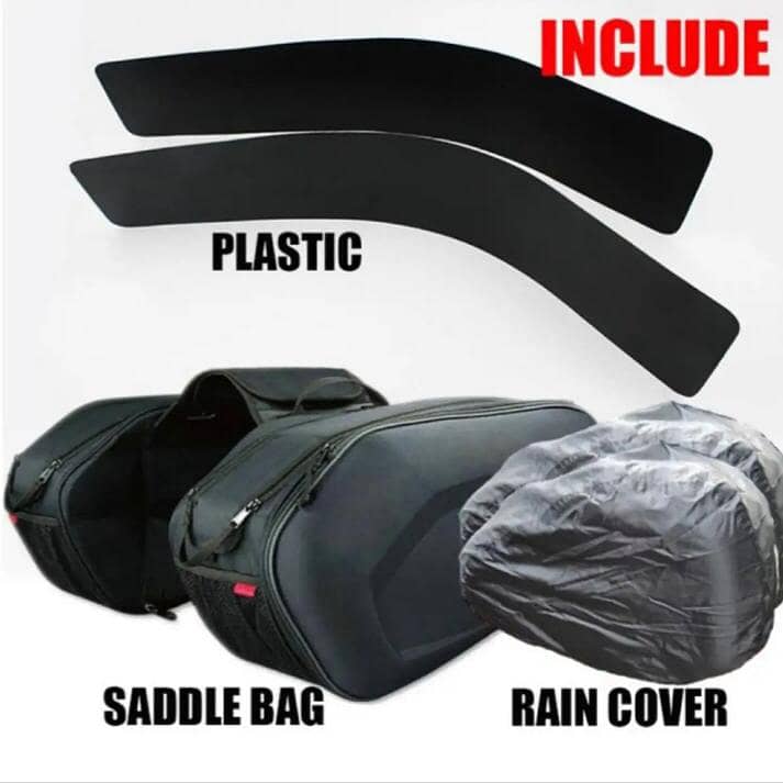 Original KOMINE Saddle Bags with expandable storage (18-29L) 1