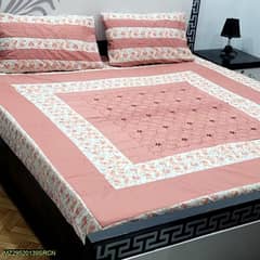 3pcs Cotton patchwork double bedsheets in good quality 0