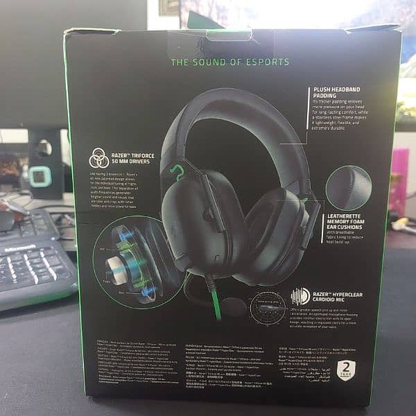 Razer Blackshark v2 X Multi-Platform Wired Esports Headset, Headphones 3