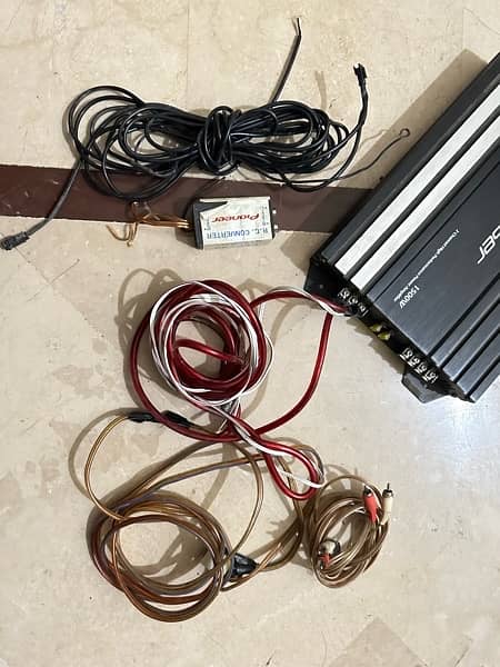 Pioneer woofer, Amplifier and Wiring 5