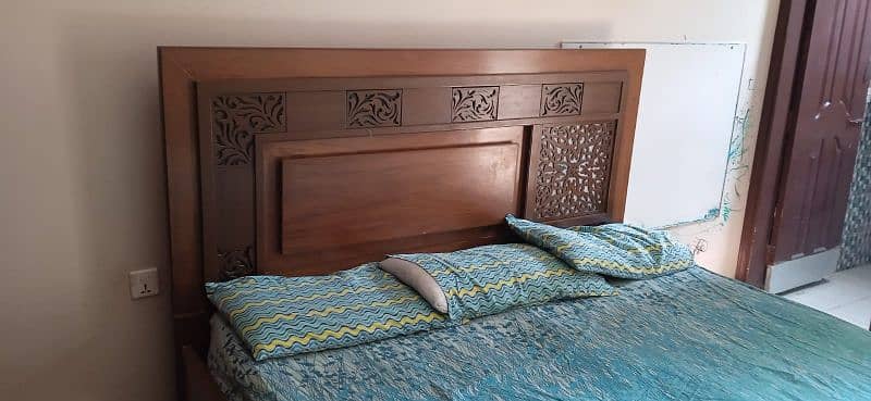 Furniture set in karachi | Bed set | Bedroom set for sale (oak wood) 1