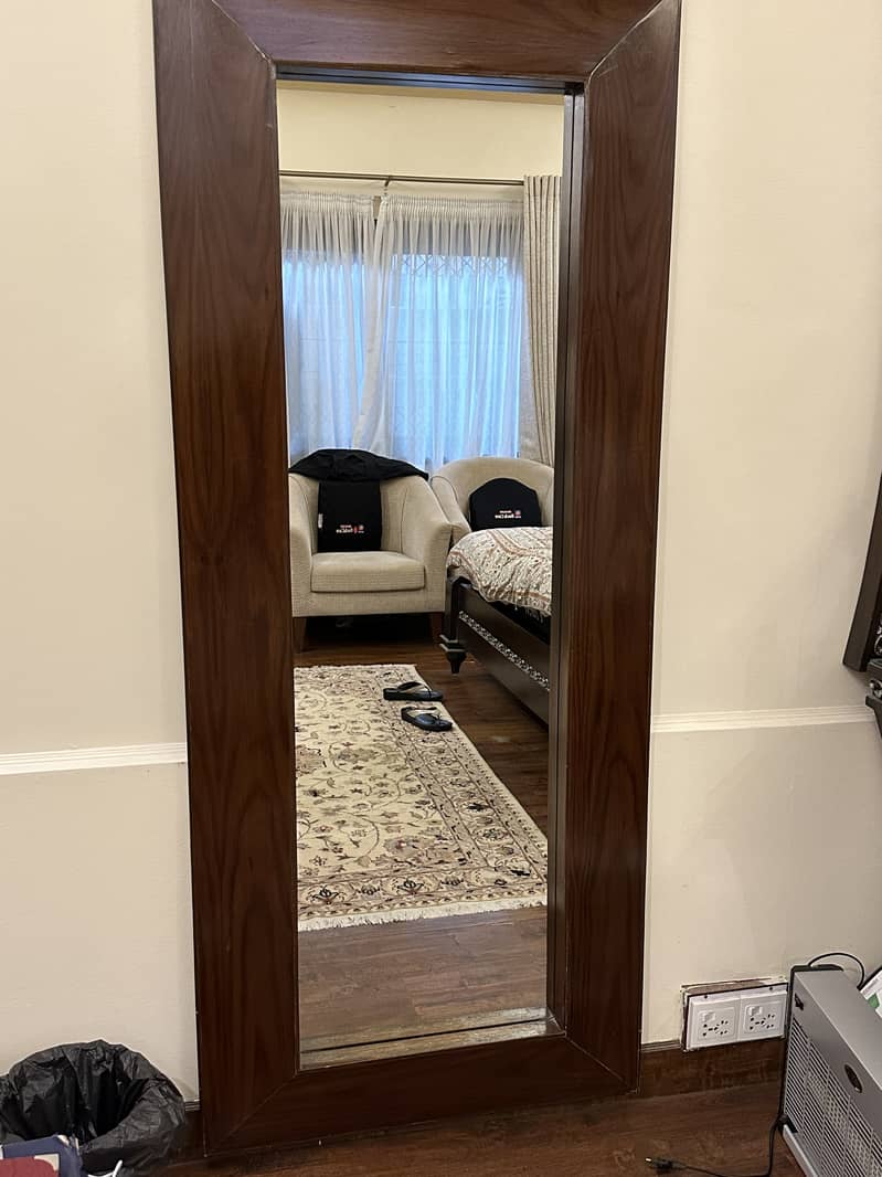 Wooden full length mirror 1