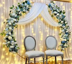 wedding flower decor and baloon decor