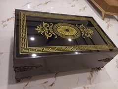 Versace grafic design Table with glass