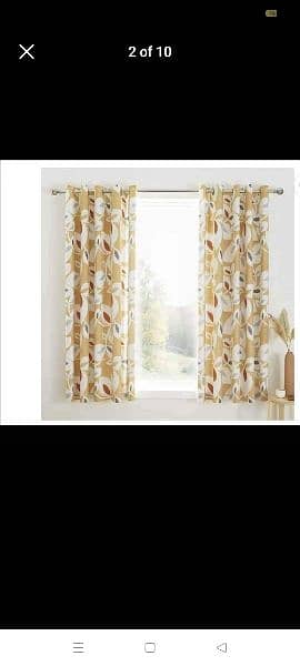 window curtains 2 pc  flour cousin 2 wall clock 1