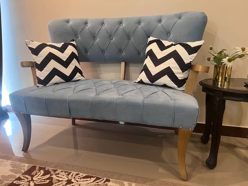 4 Seater Aqua Sofa Set 4