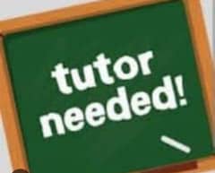 Tutor job for Class 1