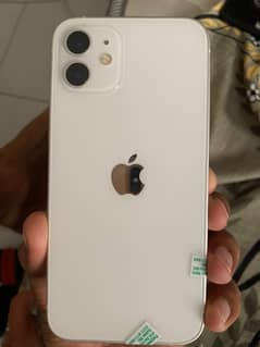 iPhone 12 white color, Non pta LLA model, condition 10/10, BH 79