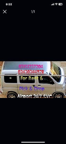 Hijet Van for Rent & P&D. 0