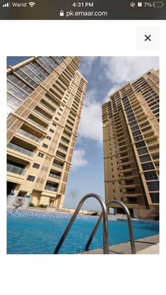 Emaar Coral Tower Sea Facing 3 Bedrooms flat for Sale in Phase 8