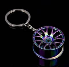 bike and car keychain wheel premium keychain