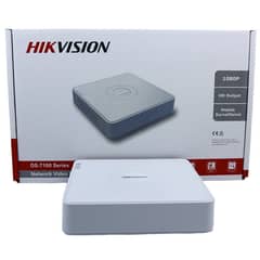 Hikvision 4 cameras with DVR and 500 GB hard and three power adapters