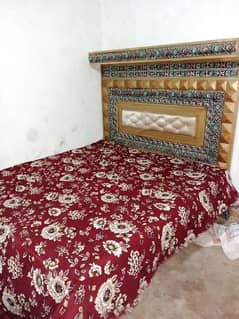 king size bed and mattress 2 sid table and singer