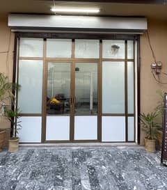 Shop front glass door / Aluminium glass door