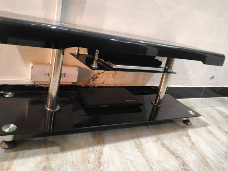 TV Center Table - LED Glass Table 0