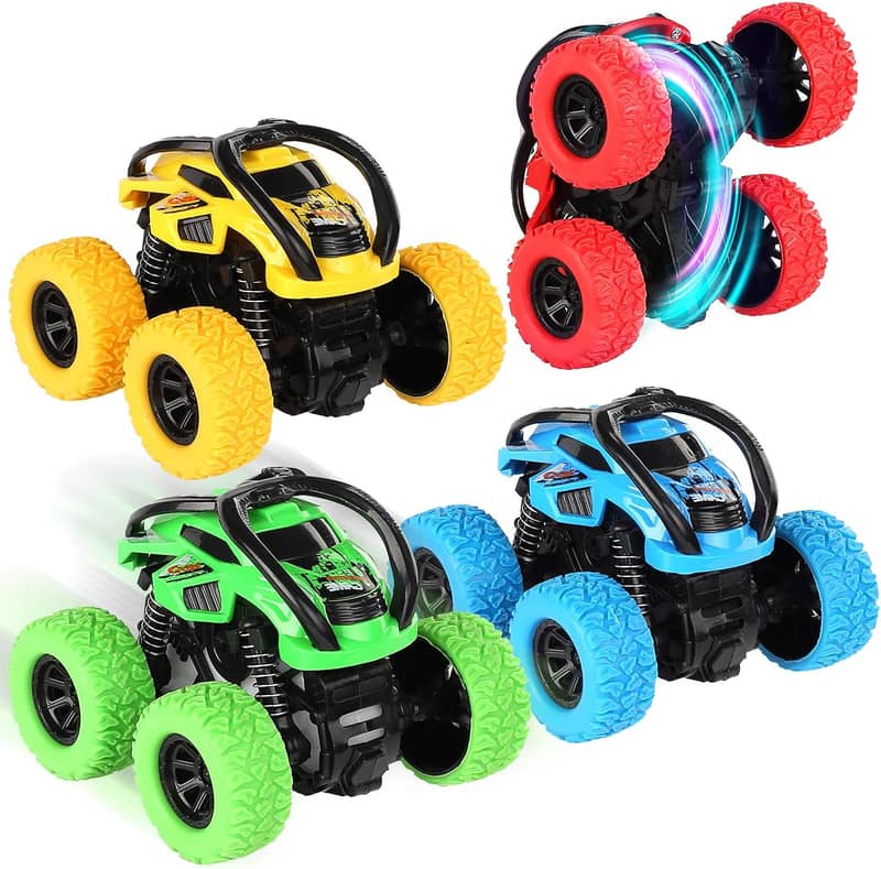 4WD Friction Powered Monster Trucks for Boys Girls, 16