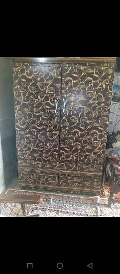 wooden almari for sale condition 10 9 ha full ok whatsapp  03379396173