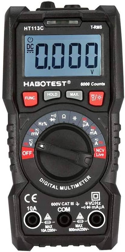 Habotest HT113C Digital Multimeter ( Auto ) Clamp Meter Solar Inverter 6