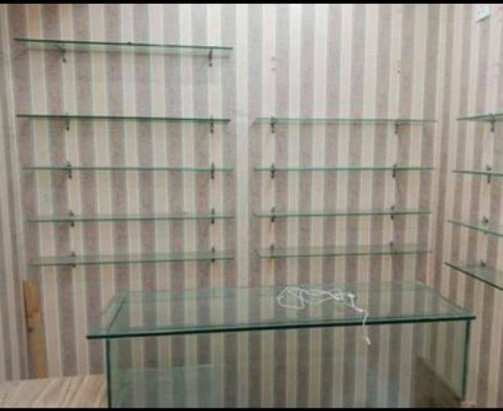 2-Counter , Steel Hooks , 15 Glass Shelves (8mm)for SALE 1