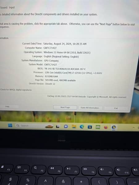 Gateway Usa i7 12th gen laptop 7