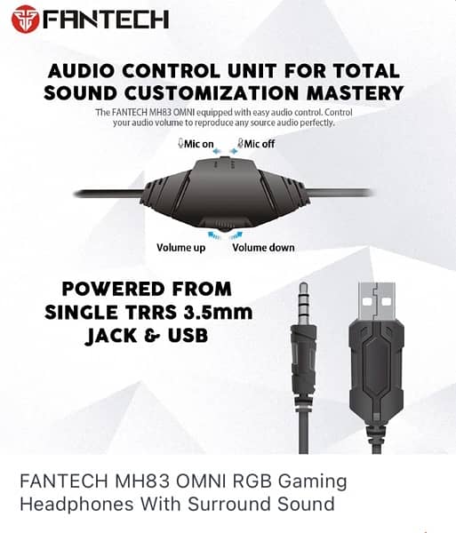 FANTECH MH83 Gaming Headphones 5