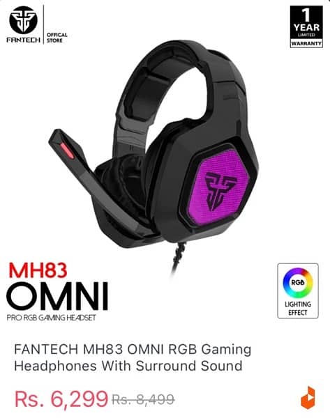 FANTECH MH83 Gaming Headphones 6