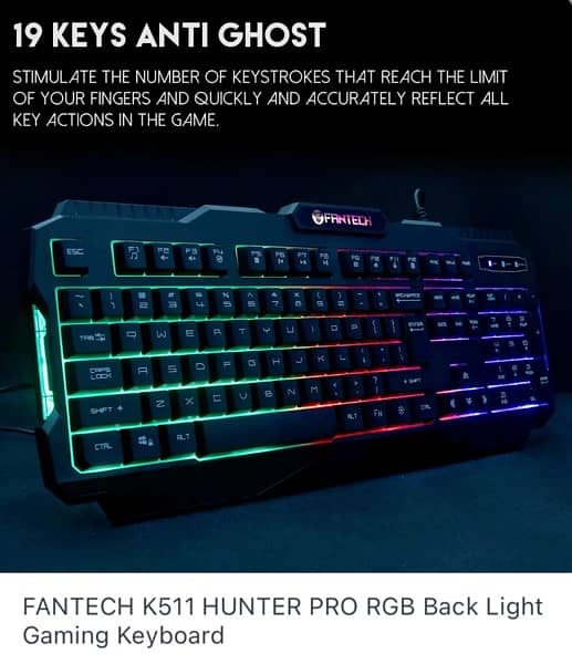 FANTECH K511 RGB Gaming Keyboard 4