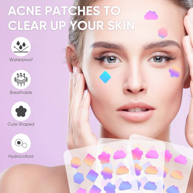 144Pcs Face Pimple Star Acne Patches, Hydrocolloid Fast Healing 0