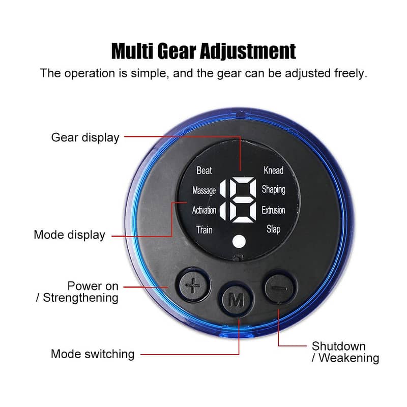 Body Massager with 8 Modes and 19 Levels of Strength, Rechargeable 19