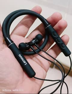 Original Lenovo Qe03 V5.0 Wireless Neckband Bluetooth Earphones