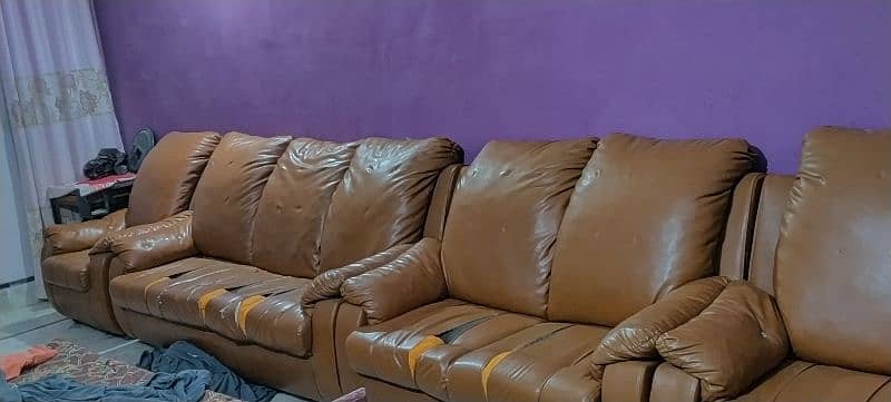 " 7-Seater Sofa Set in Good Condition for Sale " 4