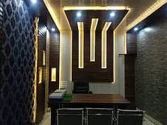 false ceiling / gypsum board partition / office partition / drywall