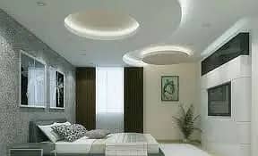 false ceiling / gypsum board partition / office partition / drywall 3