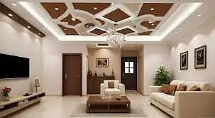 false ceiling / gypsum board partition / office partition / drywall 4