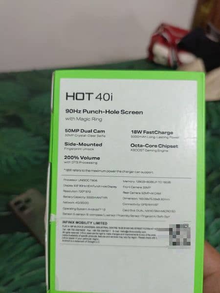 Infinix hot 40i brand new 1