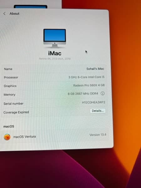 Apple IMac 2019 21.5 USA Brand New Condition 4K Display 1