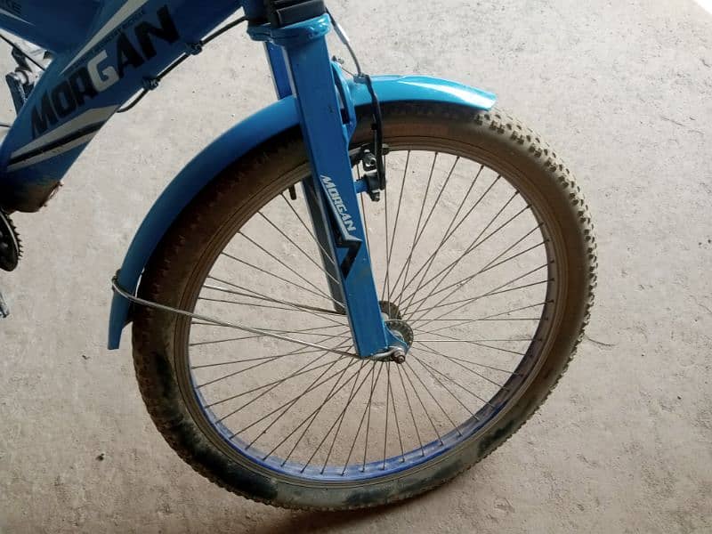 blue colour Morgan mountain bike for urgent sale 1