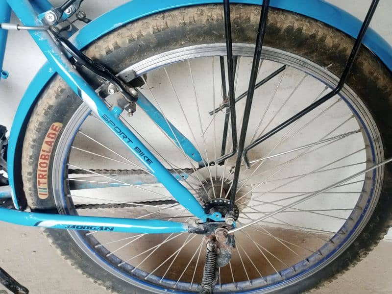 blue colour Morgan mountain bike for urgent sale 5