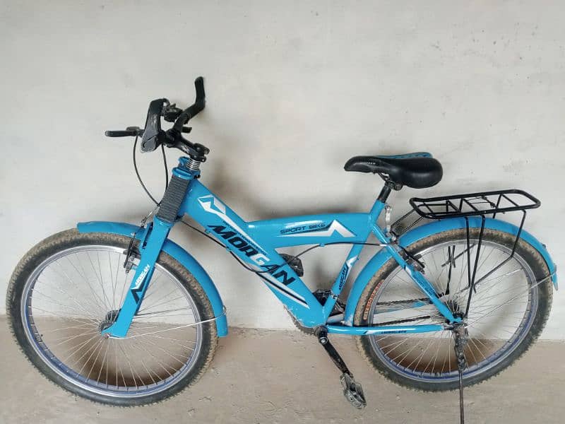 blue colour Morgan mountain bike for urgent sale 7