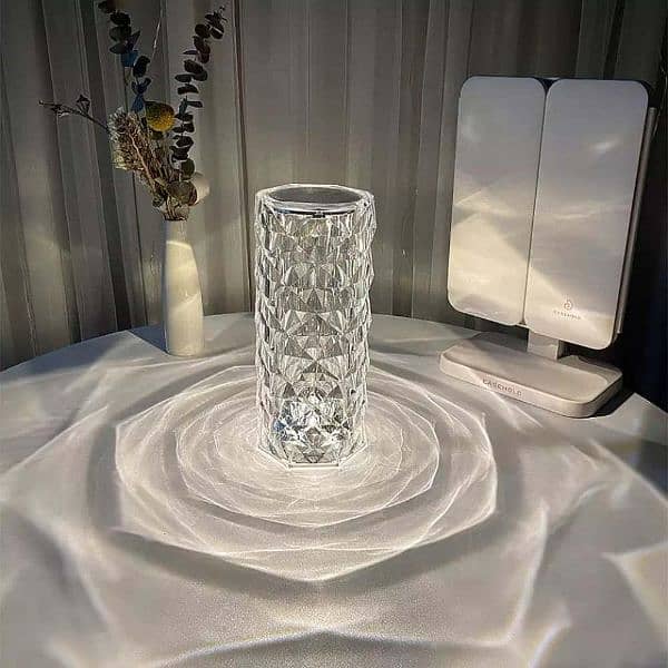 rechargeable diamond crystal  table lamp 6