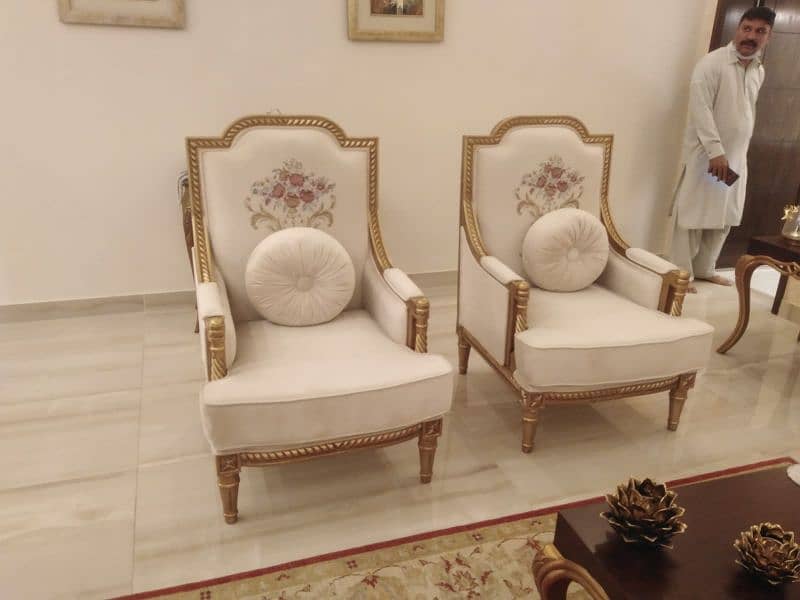 #Bedroom Chairs #Chinioti wooden chair #highback bedroom chairs set 3