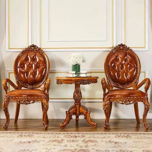 #Bedroom Chairs #Chinioti wooden chair #highback bedroom chairs set 8