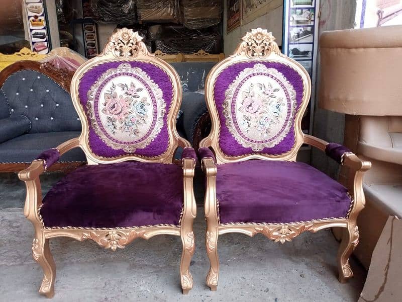 #Bedroom Chairs #Chinioti wooden chair #highback bedroom chairs set 18