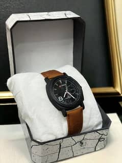 Men's Leather Straps Watch